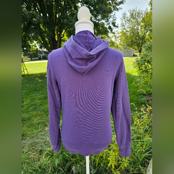 Puma zip-up hoodie jacket medium purple y2k - Picture 6 of 10